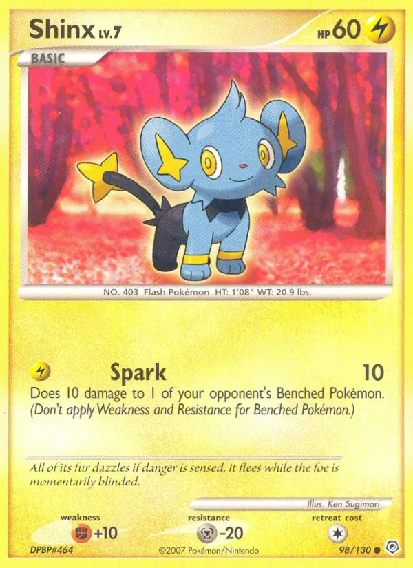 Carta Shinx, número 98/130 da coleção Diamante & Pérola