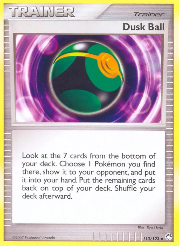 Carta Dusk Ball, número 110/123 da coleção Tesouros Misteriosos