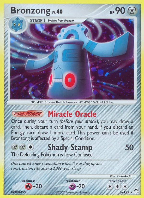 Carta Bronzong, número 6/123 da coleção Tesouros Misteriosos