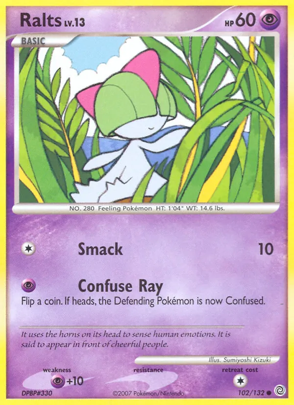 Carta Ralts, número 102/132 da coleção Maravilhas Secretas