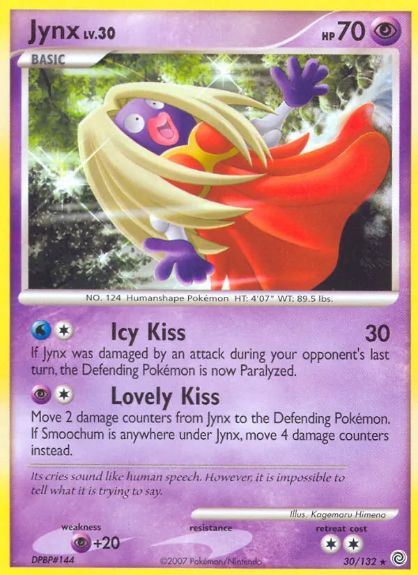 Carta Jynx, número 30/132 da coleção Maravilhas Secretas