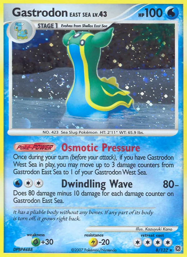 Carta Gastrodon East Sea, número 8/132 da coleção Maravilhas Secretas