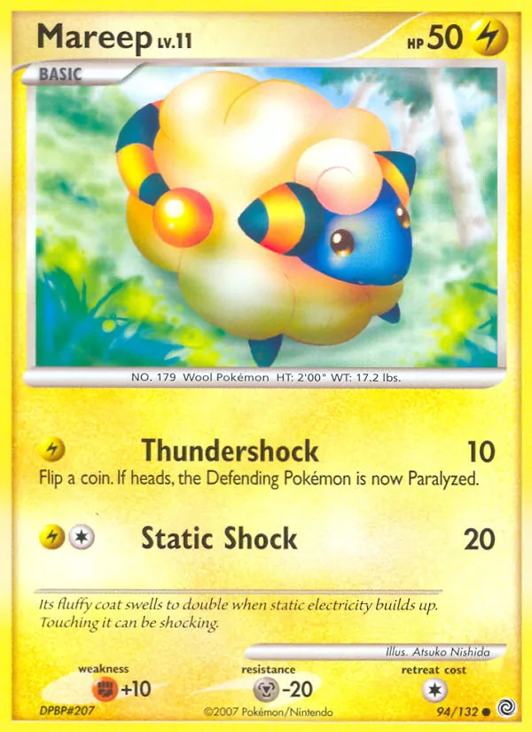 Carta Mareep, número 94/132 da coleção Maravilhas Secretas