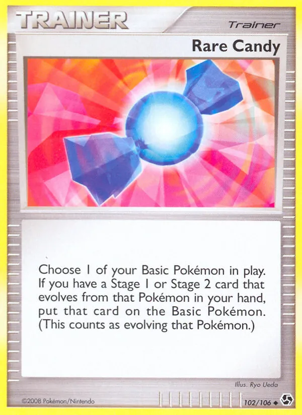 Carta Rare Candy, número 102/106 da coleção Great Encounters