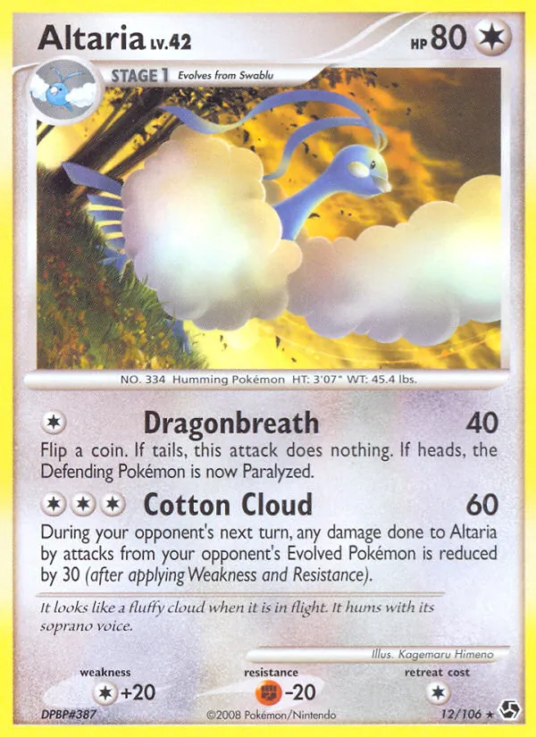 Carta Altaria, número 12/106 da coleção Great Encounters