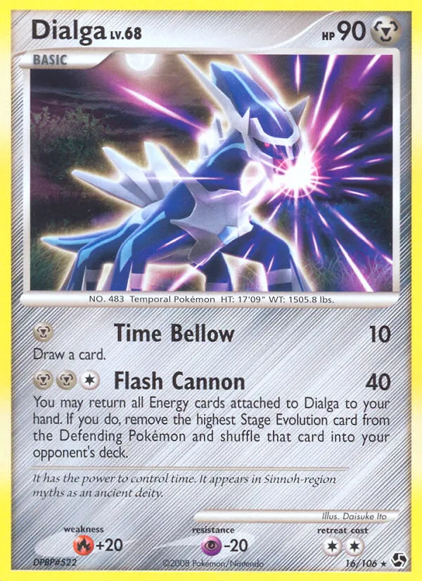 Carta Dialga, número 16/106 da coleção Great Encounters