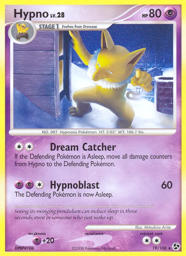 Carta Hypno, número 19/106 da coleção Great Encounters
