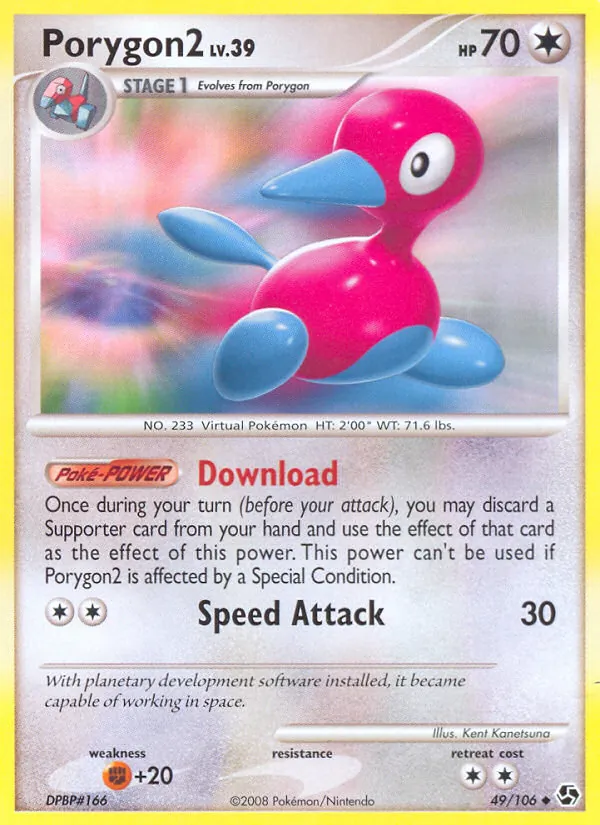 Carta Porygon2, número 49/106 da coleção Great Encounters