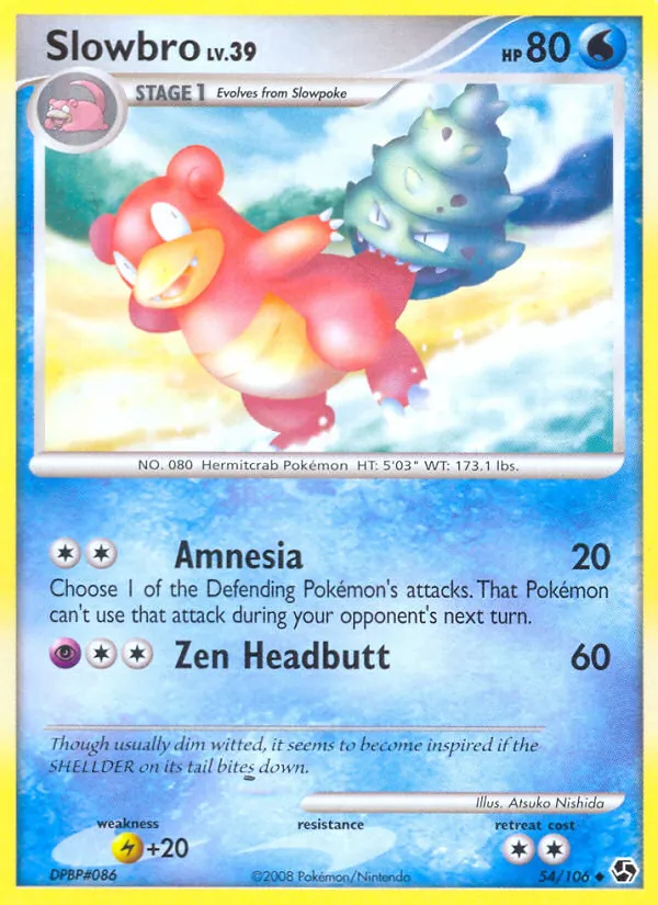 Carta Slowbro, número 54/106 da coleção Great Encounters