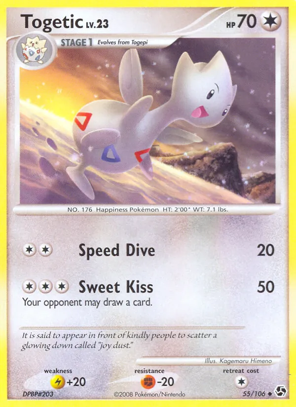Carta Togetic, número 55/106 da coleção Great Encounters