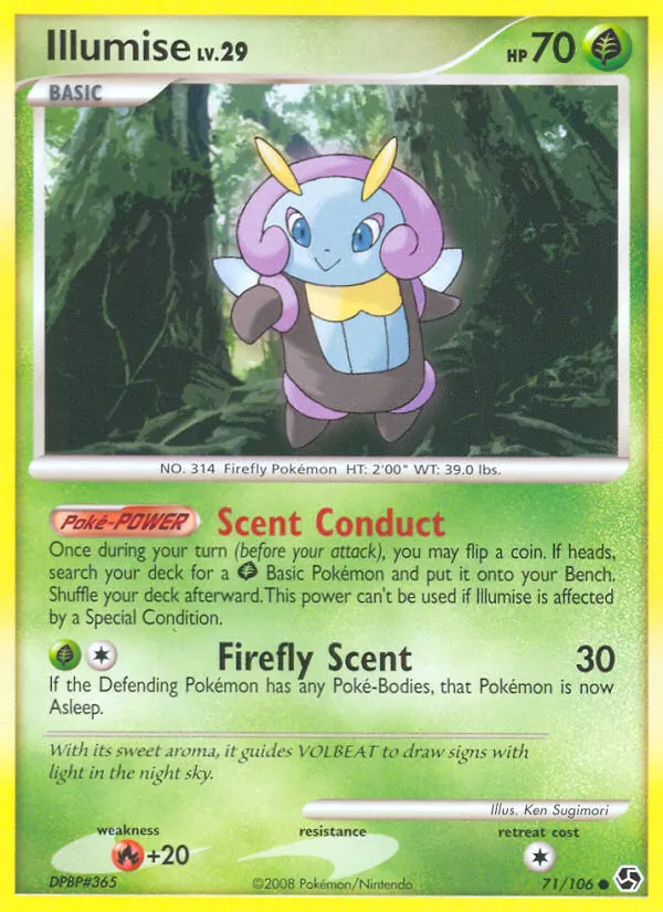 Carta Illumise, número 71/106 da coleção Great Encounters
