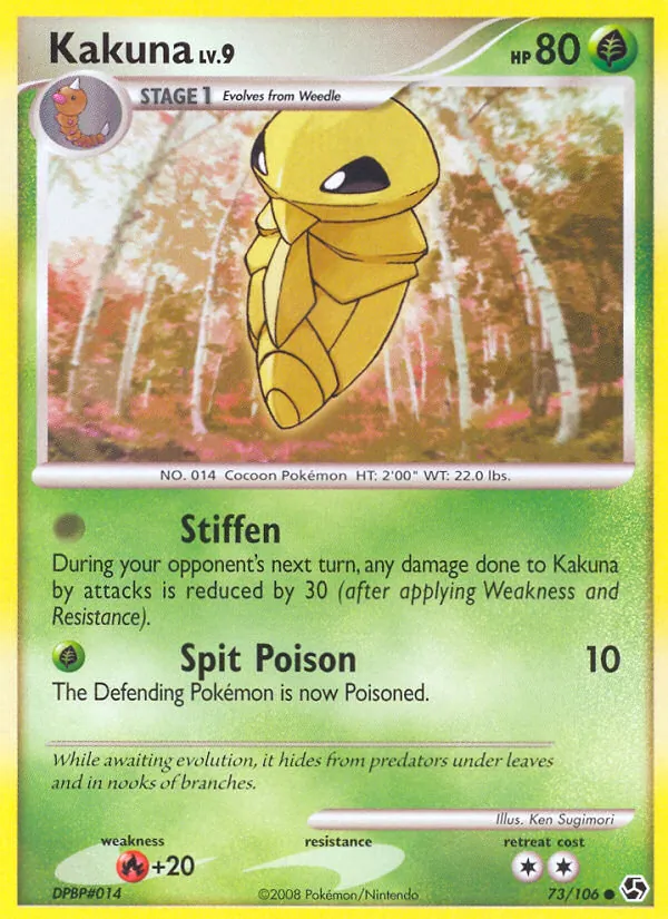 Carta Kakuna, número 73/106 da coleção Great Encounters