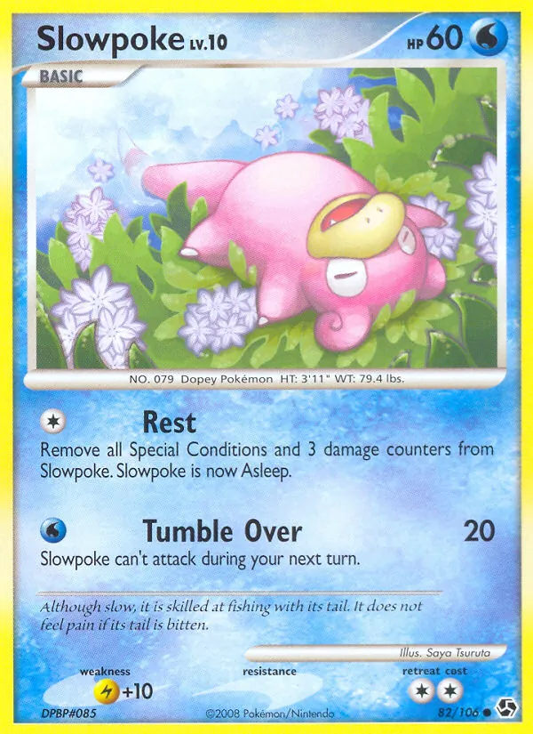 Carta Slowpoke, número 82/106 da coleção Great Encounters