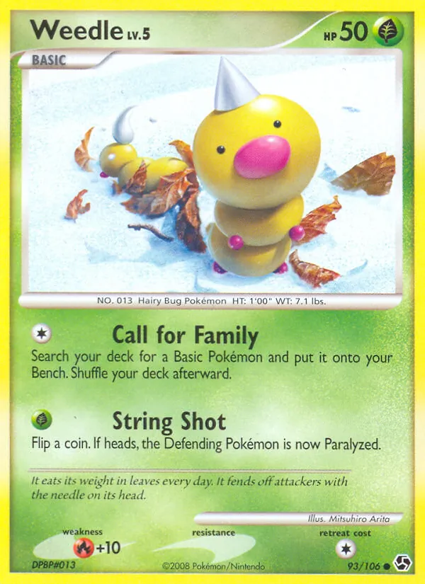 Carta Weedle, número 93/106 da coleção Great Encounters