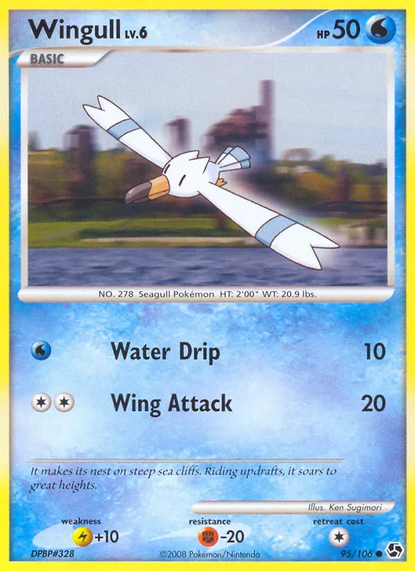 Carta Wingull, número 95/106 da coleção Great Encounters