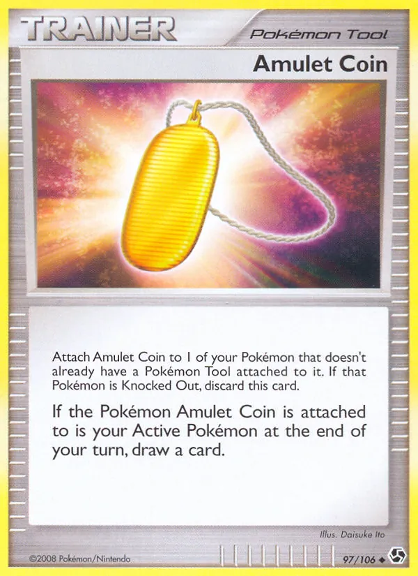 Carta Amulet Coin, número 97/106 da coleção Great Encounters