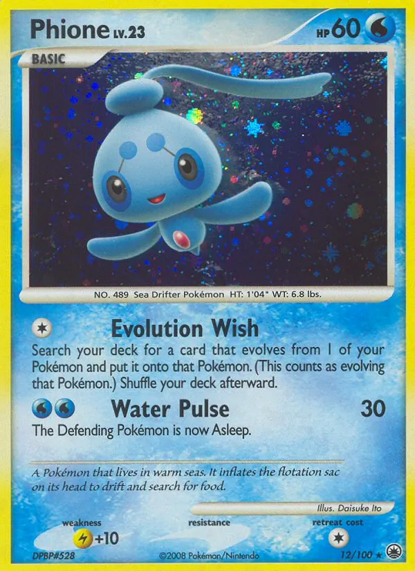 Carta Phione, número 12/100 da coleção Majestic Dawn