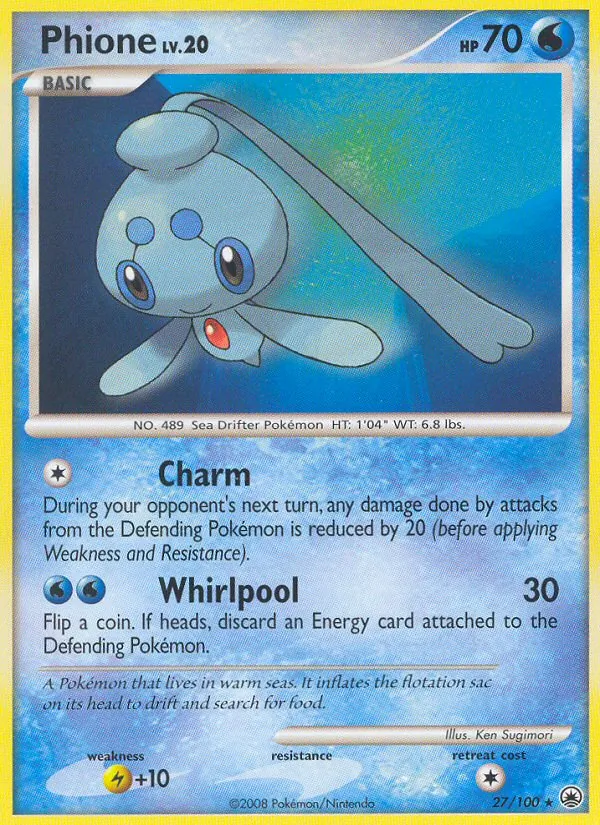 Carta Phione, número 27/100 da coleção Majestic Dawn