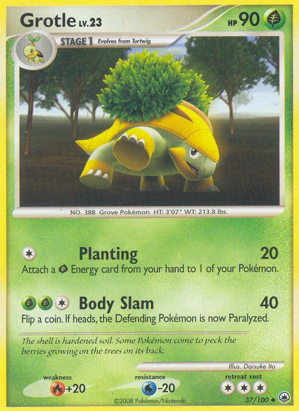 Carta Grotle, número 37/100 da coleção Majestic Dawn