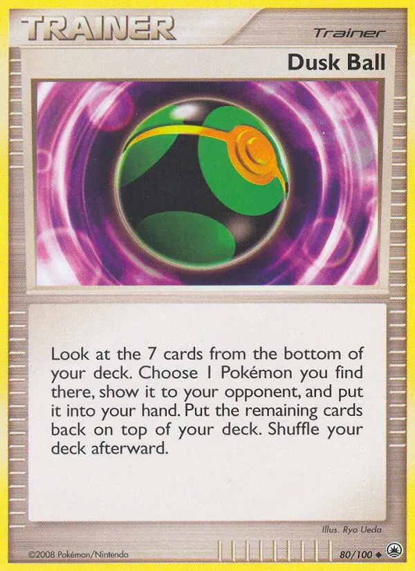 Carta Dusk Ball, número 80/100 da coleção Majestic Dawn