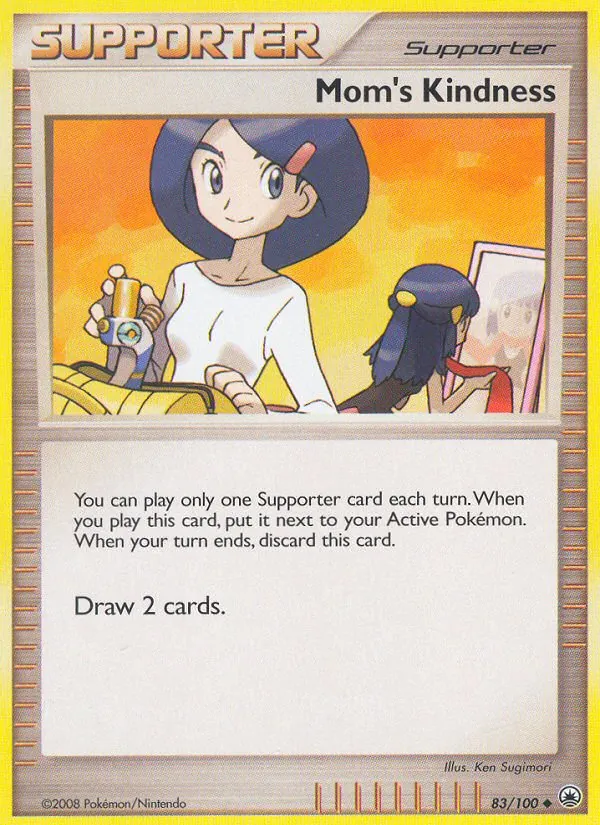 Carta Mom's Kindness, número 83/100 da coleção Majestic Dawn