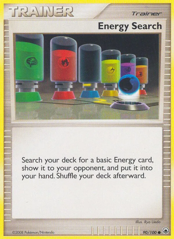 Carta Energy Search, número 90/100 da coleção Majestic Dawn