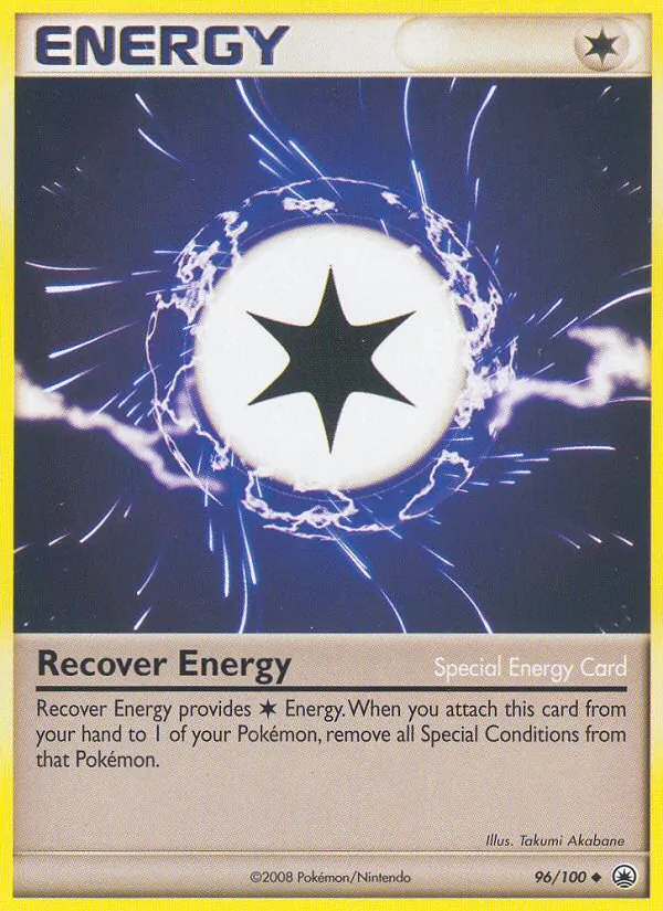 Carta Recover Energy, número 96/100 da coleção Majestic Dawn