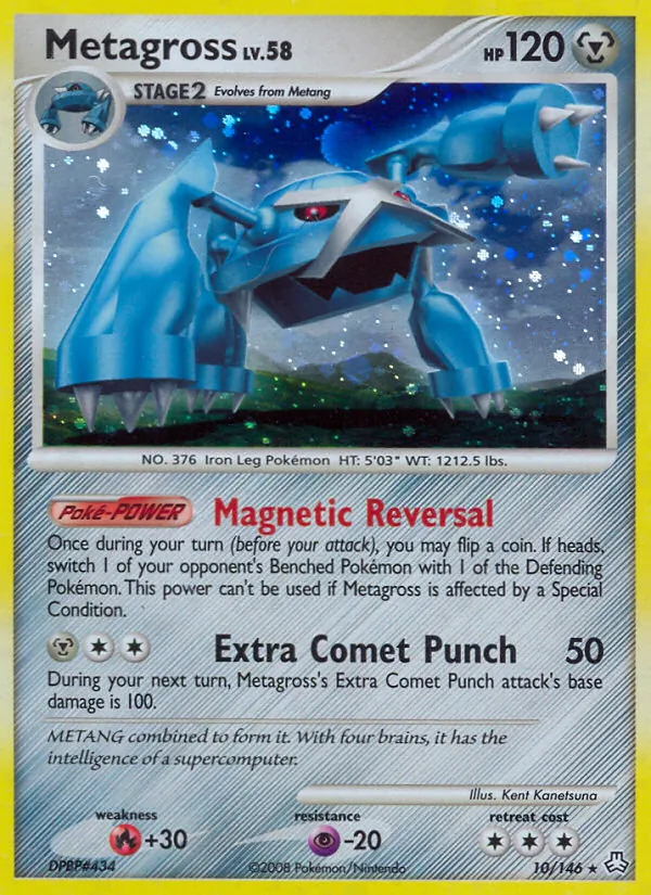 Carta Metagross, número 10/146 da coleção Legends Awakened