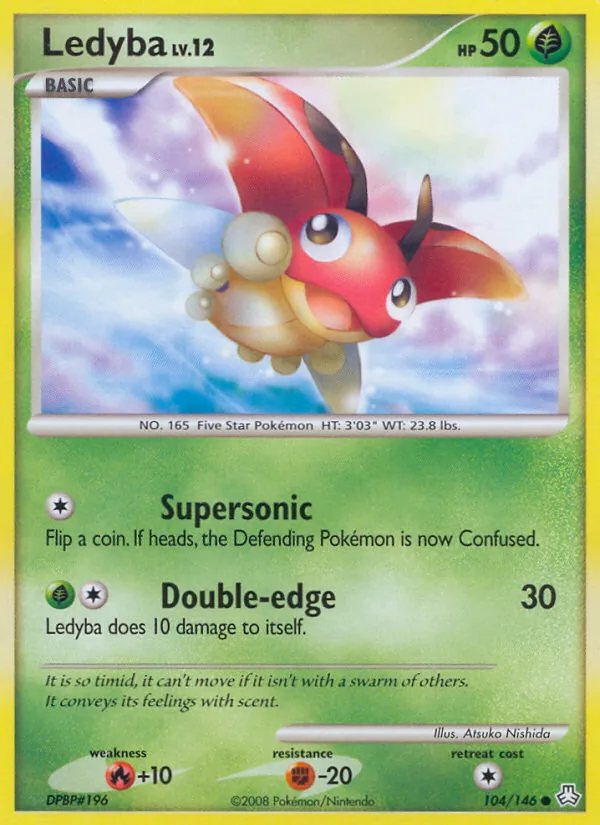 Carta Ledyba, número 104/146 da coleção Legends Awakened