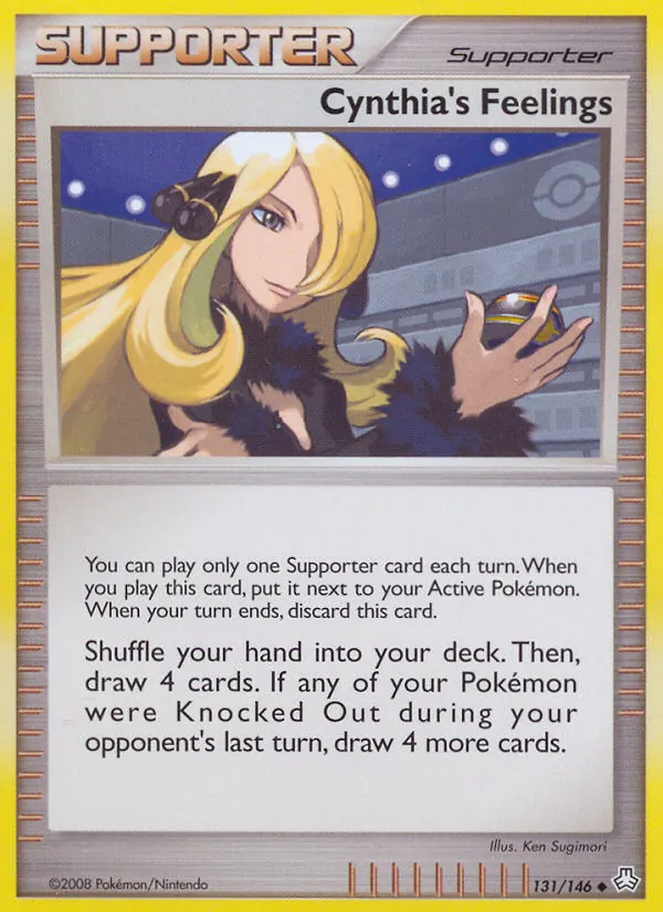 Carta Cynthia's Feelings, número 131/146 da coleção Legends Awakened
