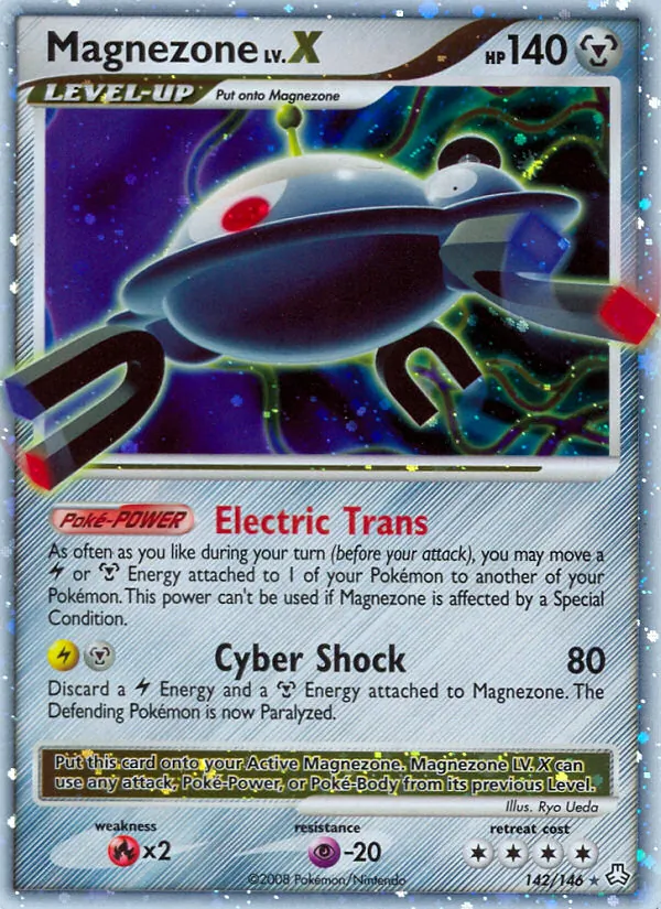 Carta Magnezone, número 142/146 da coleção Legends Awakened