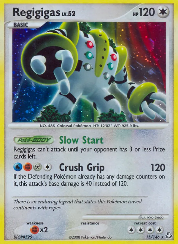 Carta Regigigas, número 15/146 da coleção Legends Awakened
