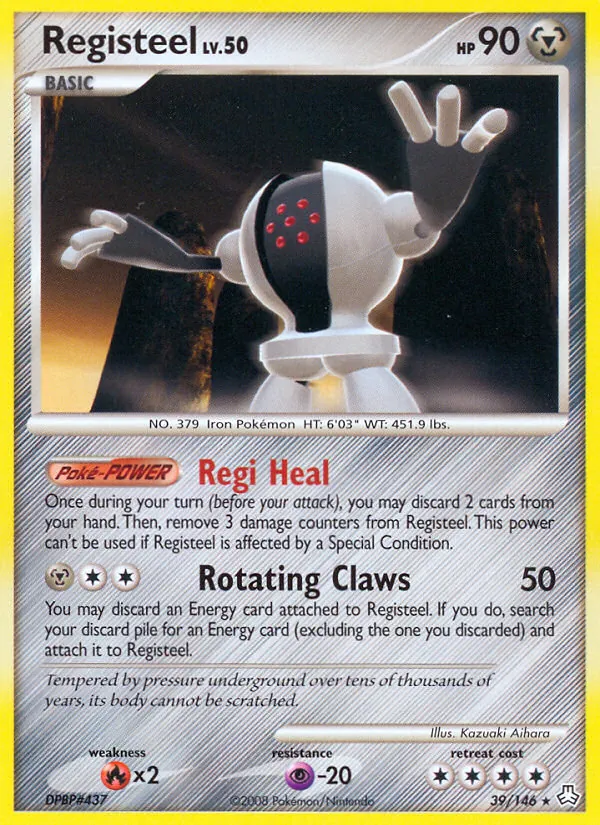 Carta Registeel, número 39/146 da coleção Legends Awakened