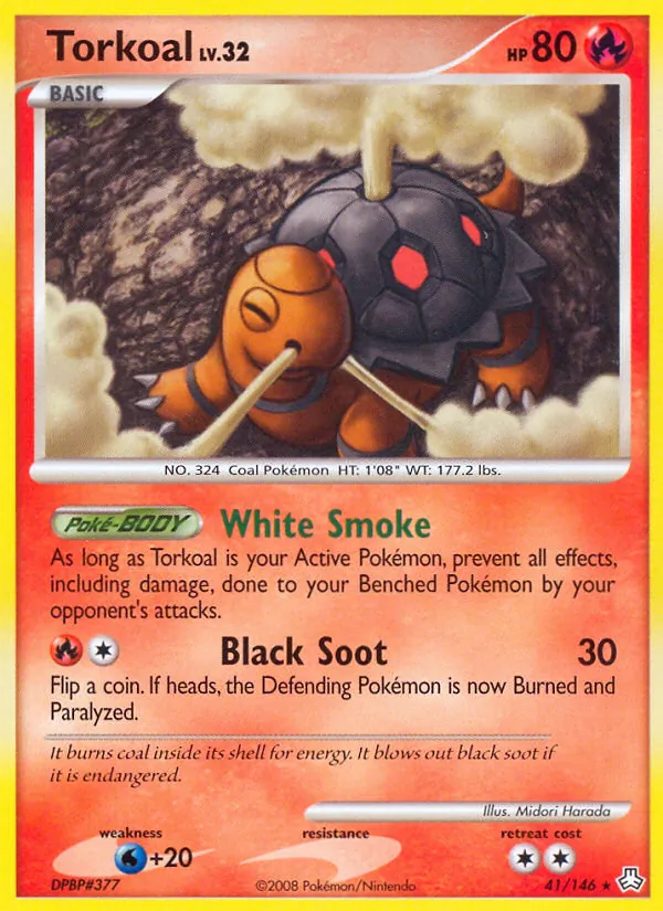 Carta Torkoal, número 41/146 da coleção Legends Awakened