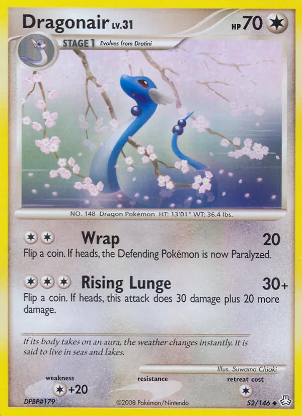 Carta Dragonair, número 52/146 da coleção Legends Awakened