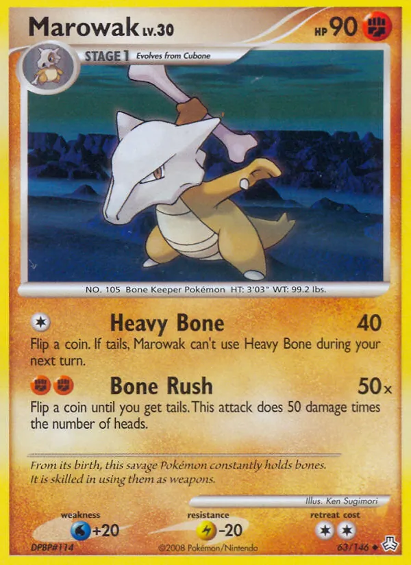 Carta Marowak, número 63/146 da coleção Legends Awakened