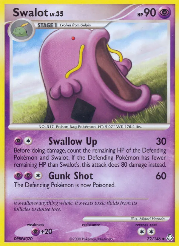 Carta Swalot, número 72/146 da coleção Legends Awakened