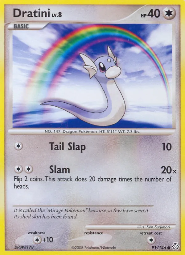 Carta Dratini, número 91/146 da coleção Legends Awakened