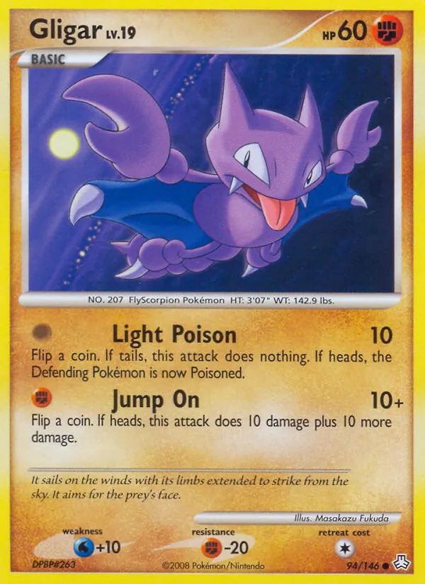 Carta Gligar, número 94/146 da coleção Legends Awakened