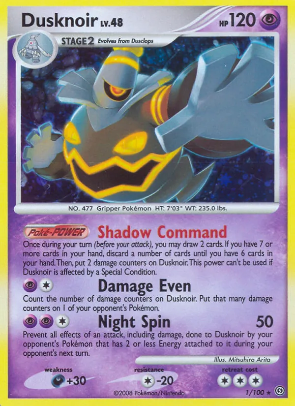 Carta Dusknoir, número 1/100 da coleção Stormfront