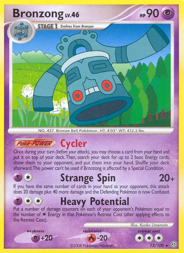 Carta Bronzong, número 13/100 da coleção Stormfront