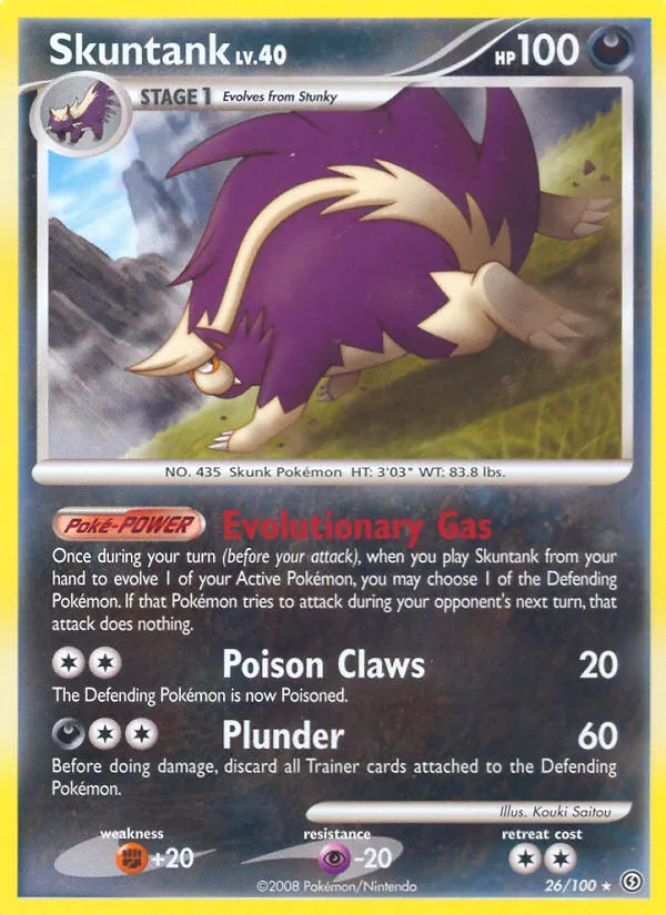 Carta Skuntank, número 26/100 da coleção Stormfront
