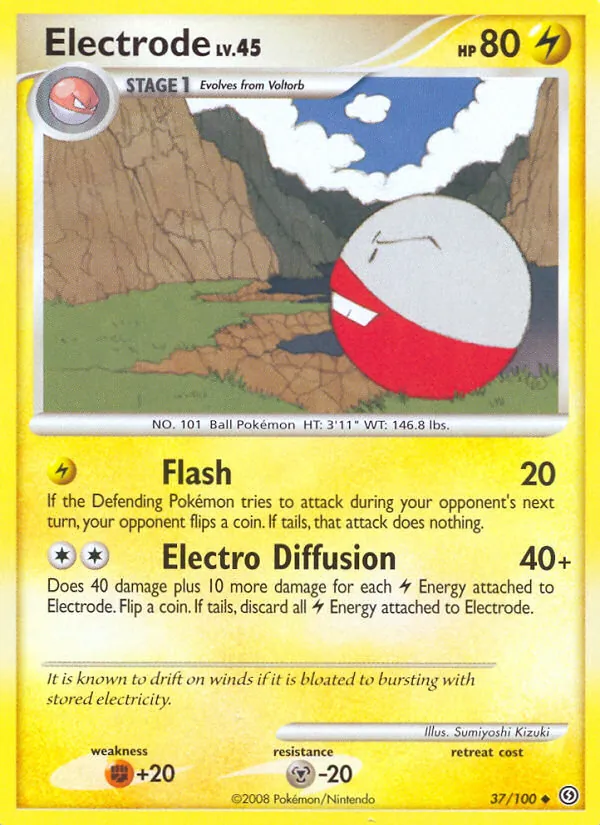 Carta Electrode, número 37/100 da coleção Stormfront