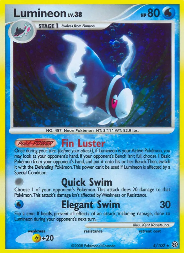 Carta Lumineon, número 4/100 da coleção Stormfront