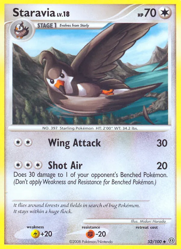 Carta Staravia, número 52/100 da coleção Stormfront