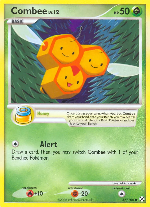 Carta Combee, número 57/100 da coleção Stormfront