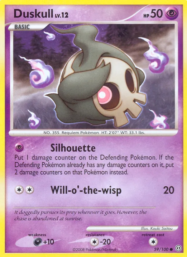 Carta Duskull, número 59/100 da coleção Stormfront