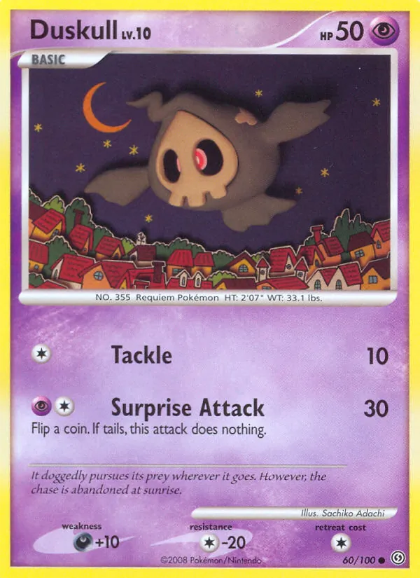 Carta Duskull, número 60/100 da coleção Stormfront