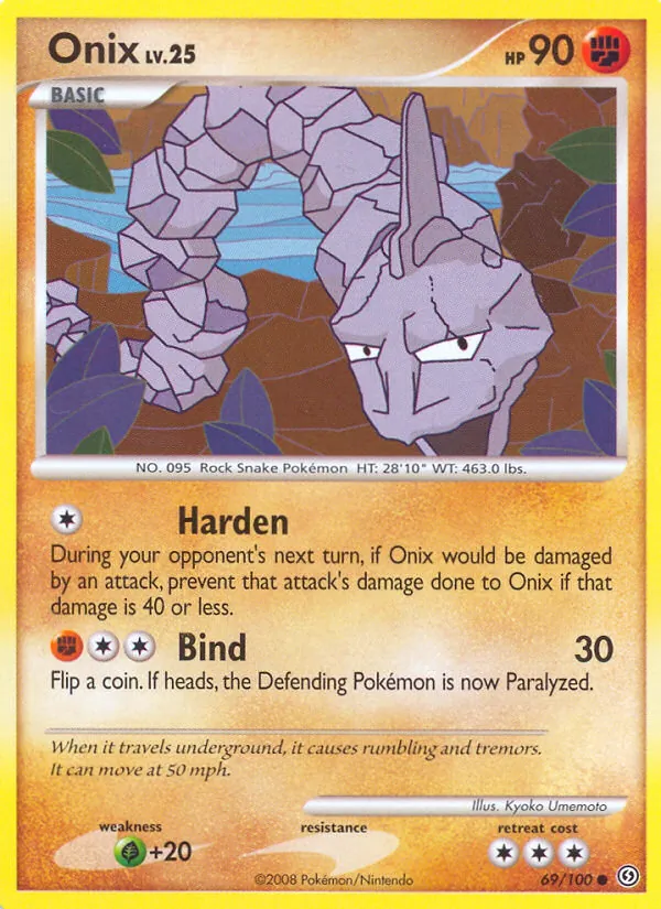Carta Onix, número 69/100 da coleção Stormfront