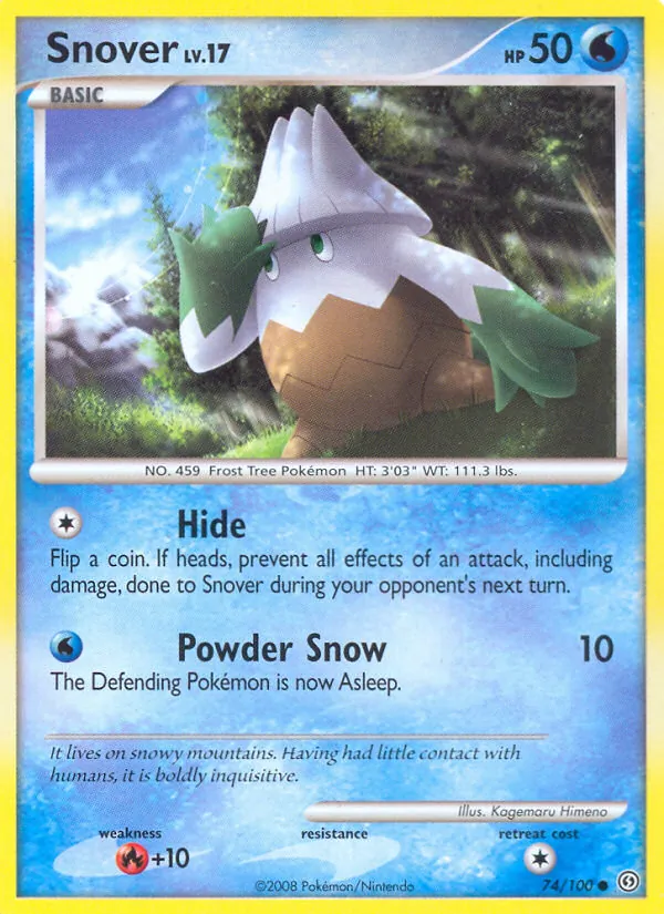 Carta Snover, número 74/100 da coleção Stormfront